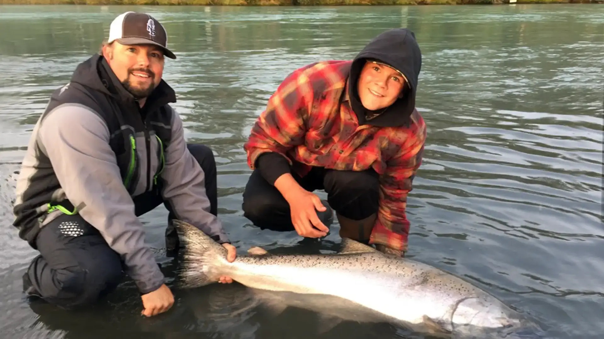 Jet Sled with Guide and Young Anglers