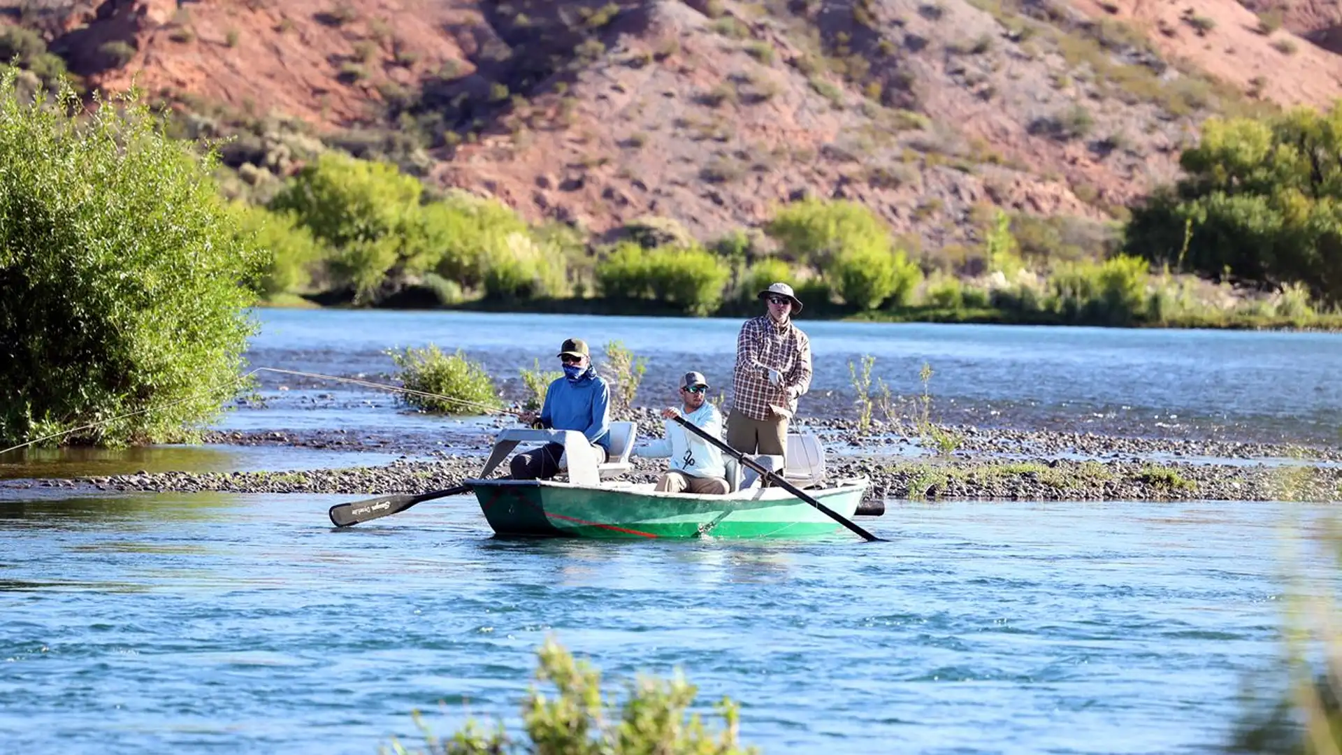 You'll fly fish from high-end custom-built drift boats.
