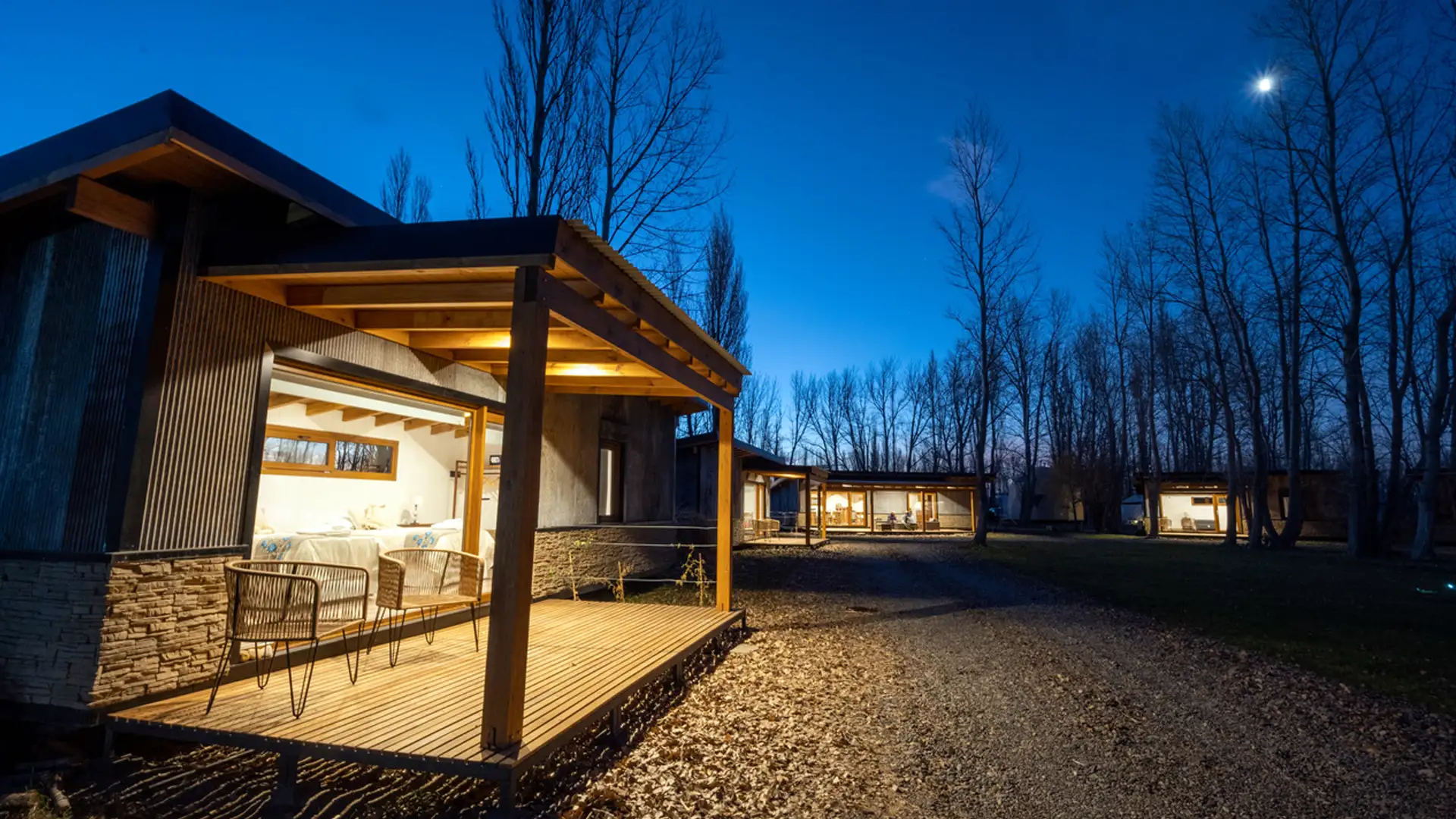 At Limay River Ranch, you'll stay in a deluxe air-conditioned cabin.