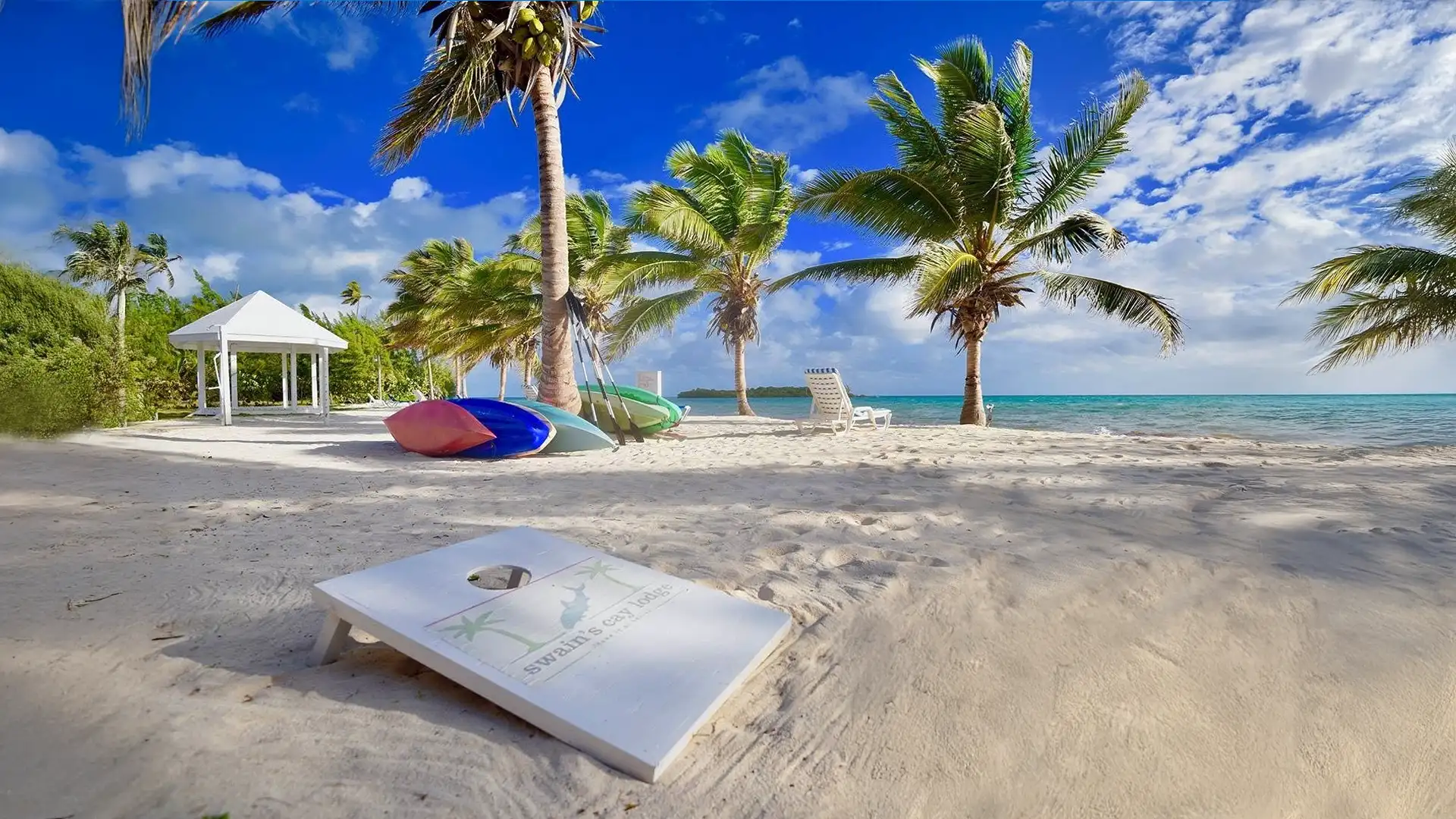 Enjoy snorkeling, kayaking, boating, biking, hammocks and more at Swain's Cay Lodge in The Bahamas.