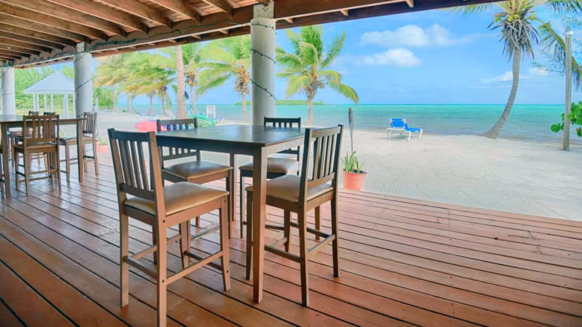 Swain's Cay Lodge's Reefside Restaurant and Bar serves excellent, authentic Bahamian cuisine.