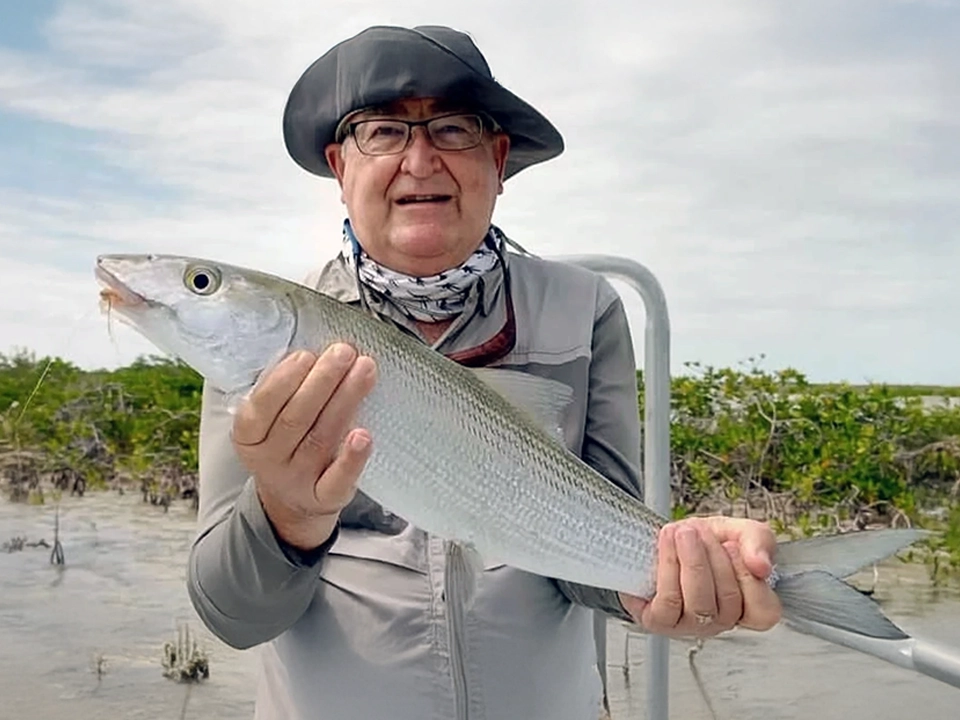 Fly or light tackle fish for bonefish, permit, tarpon and more at Ascension Bay in Mexico and stay at Pesca Maya Lodge.