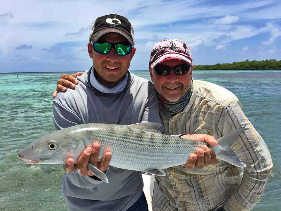 Bonefishing at Turneffe Flats Resort in Belize.