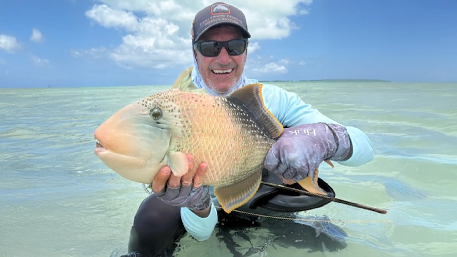 Mickey Mellerski Mickey Mellerski with a Triggerfish at The Villages.