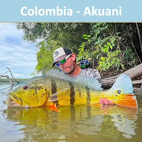 Akuani River Lodge - Colombia - Peacock Bass Hosted Week with host Brad Staples.