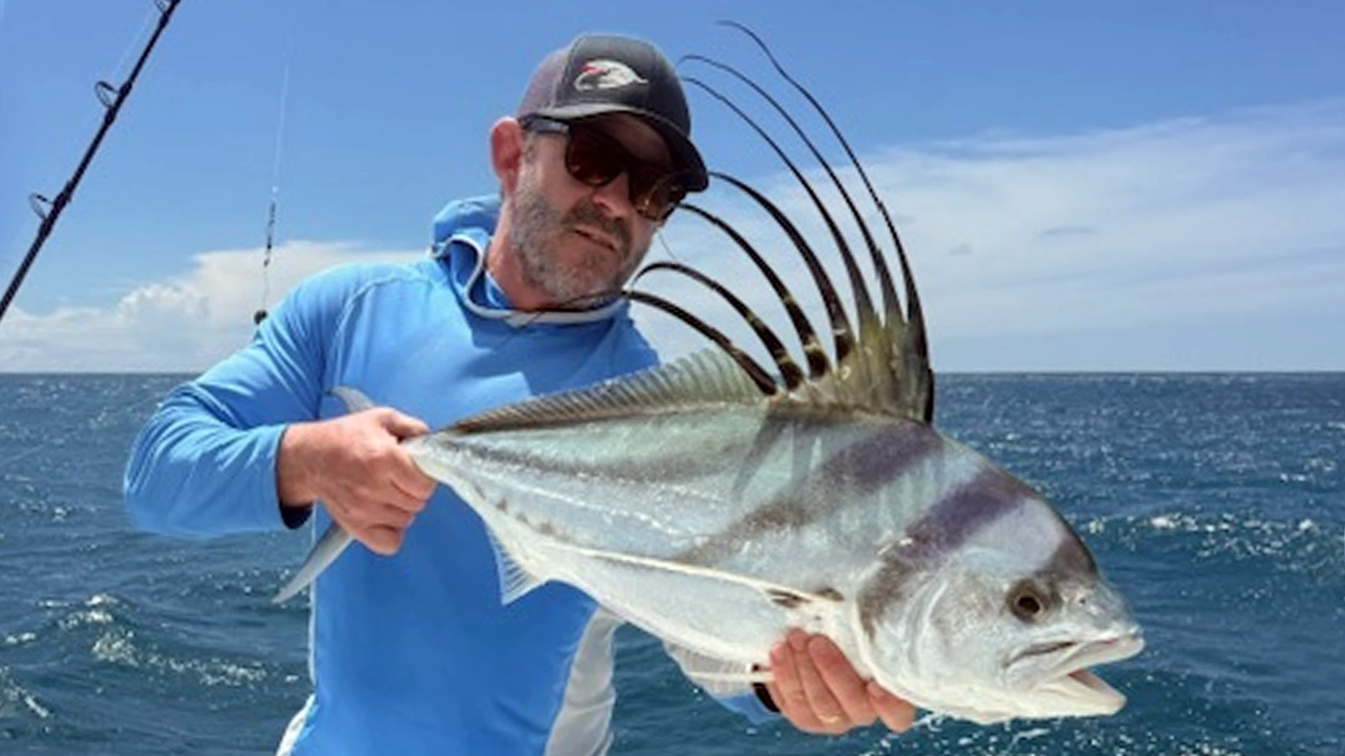 Inshore fishing in Golfito Bay, Costa Rica for roosterfish, snapper, snook, and jacks.