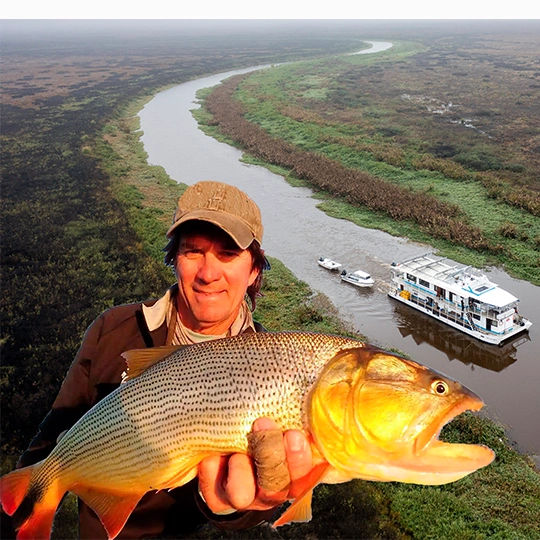 Join Brad's 2027 Hosted Weeks on the Golden Dorado Liveaboard on the Upper Parana River in Argentina for golden dorado.