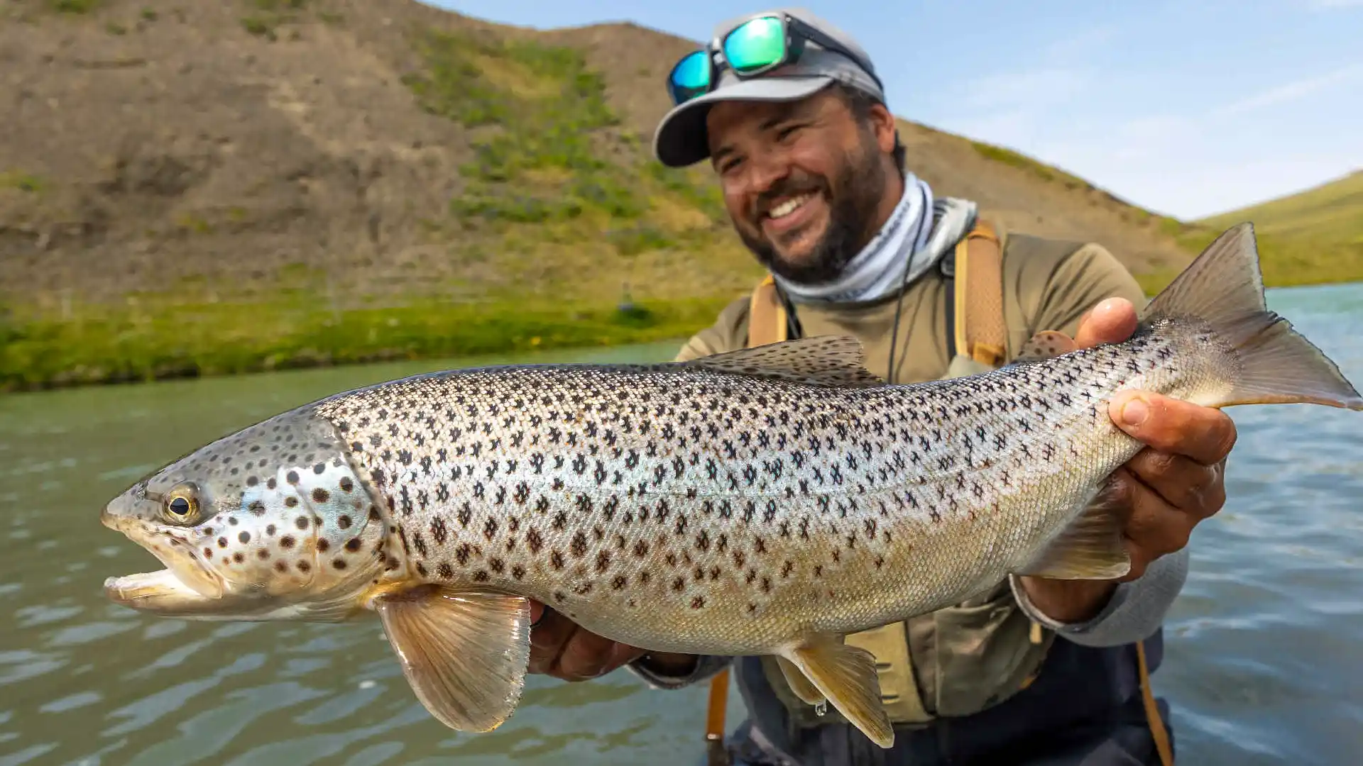 Flyfish for browns, char, and Atlantic salmon with Fish Partners in Iceland.