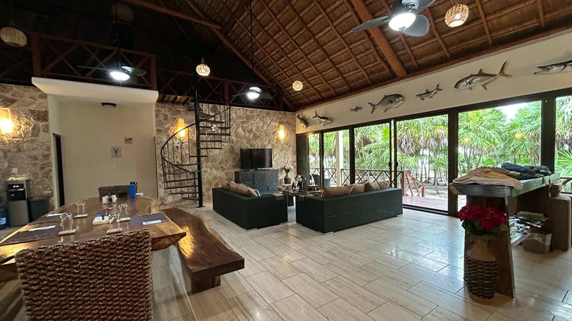 Pesca Maya Lodge, an Ascension Bay fishing lodge, 90 miles from Cancún.