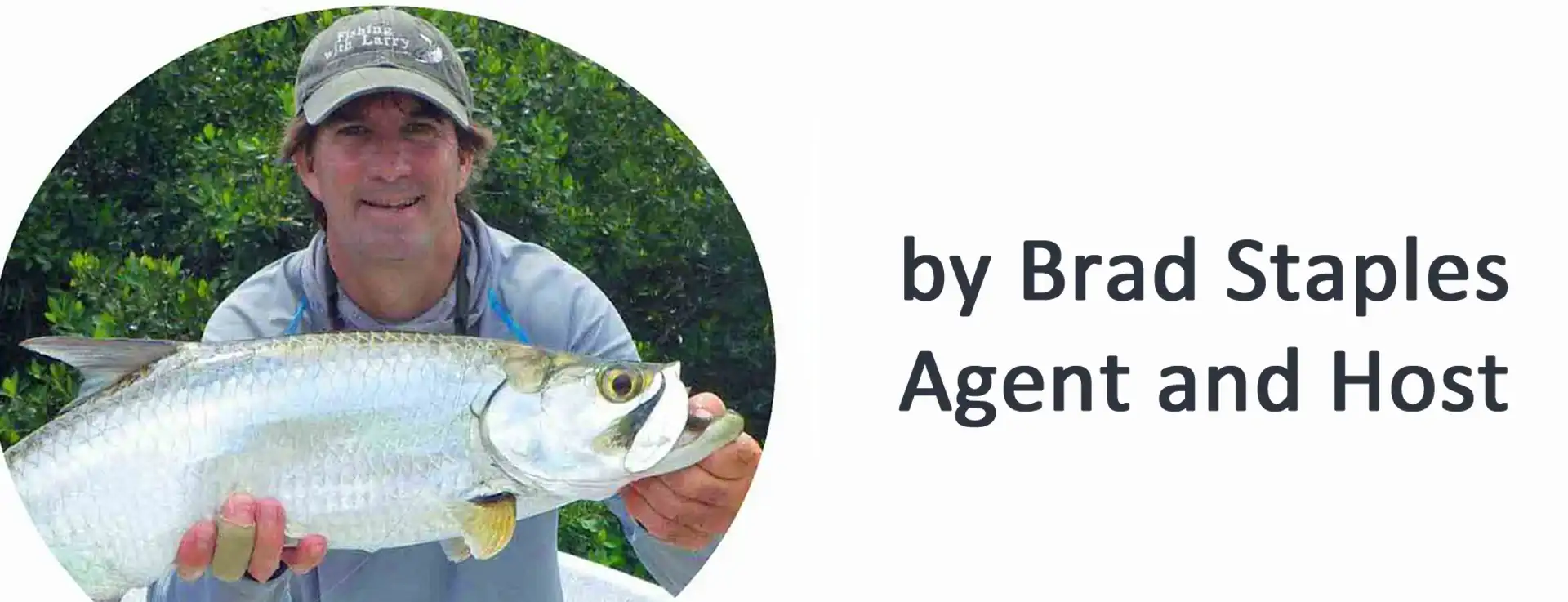 Brad Staples with baby tarpon.
