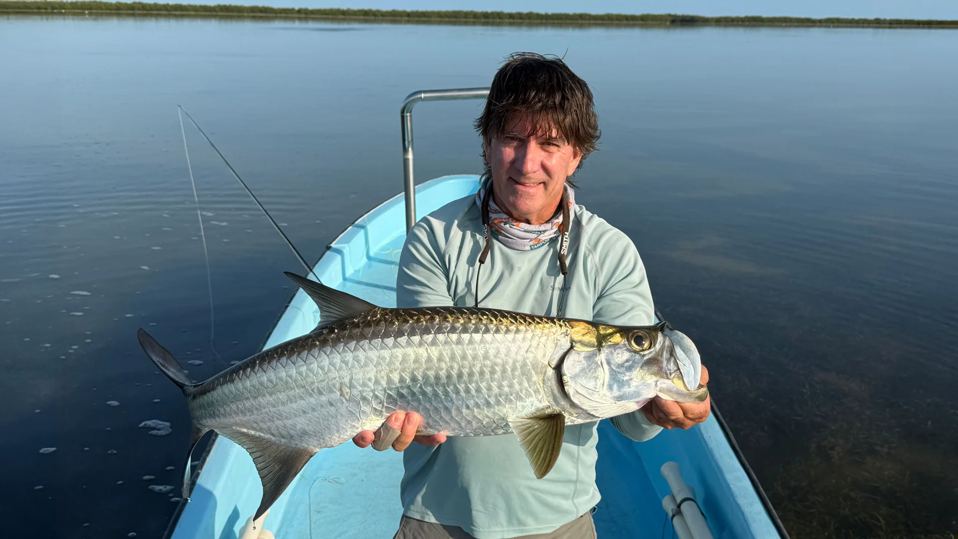 Brad Staples and  Isla Holbox Tarpon Club guide tapped into a large number of baby tarpon in the 4- to 12-pound range.