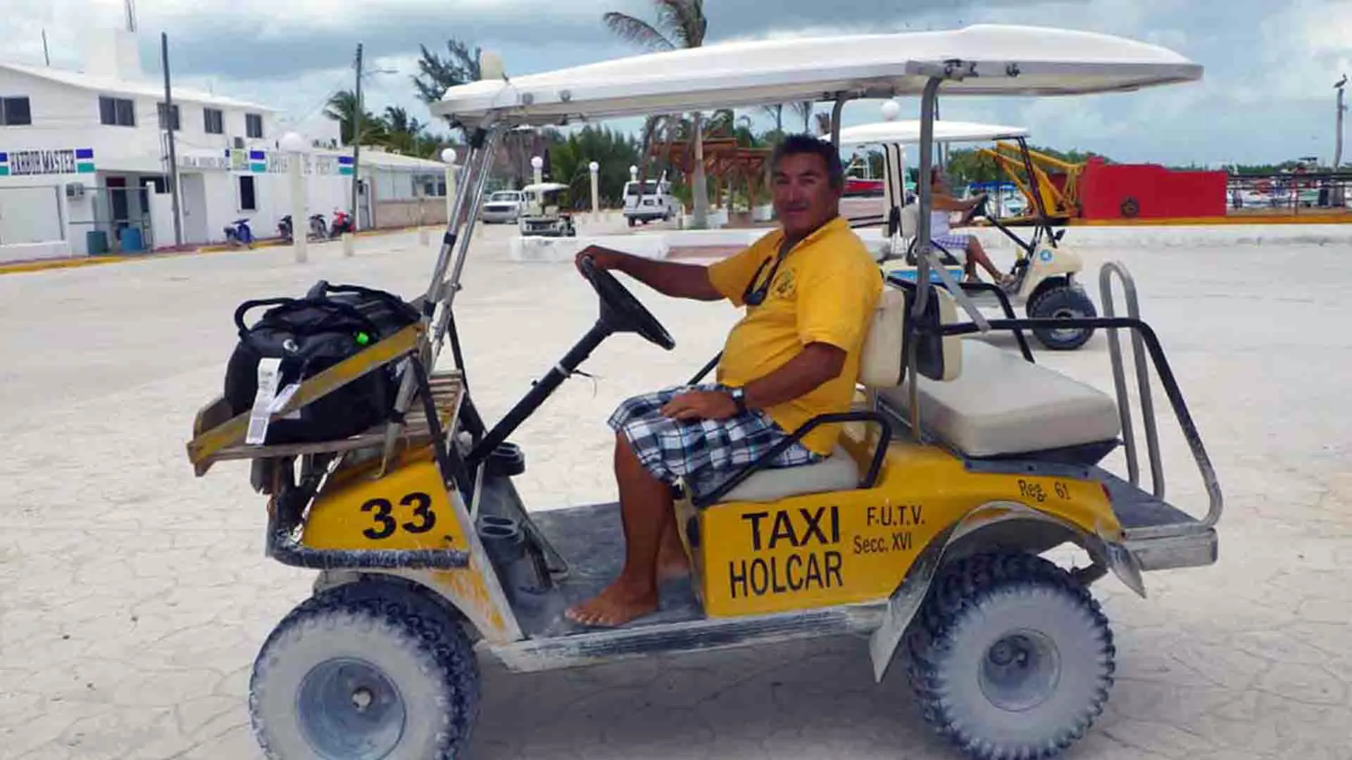 Golf Cart at Holbox Island
